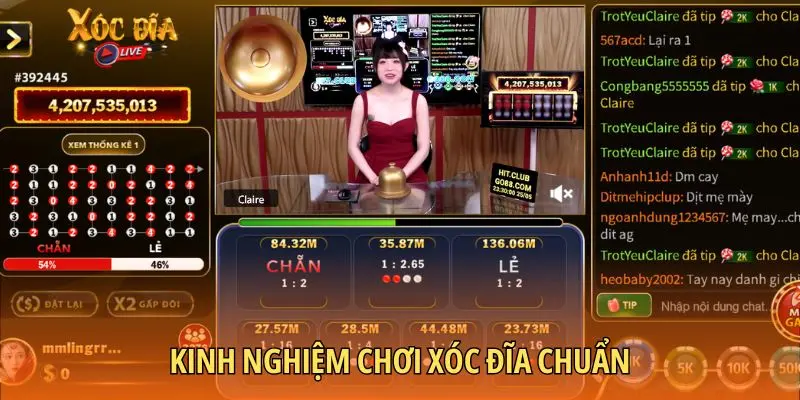 Kinh nghiệm chơi xóc đĩa chuẩn