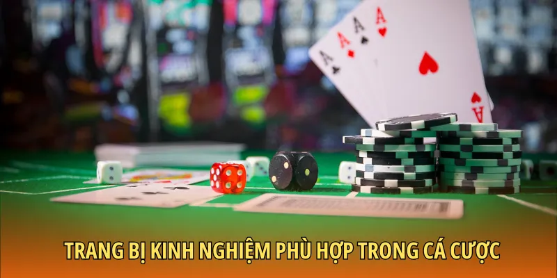 cuộc, người chơi cũng không bị ảnh hưởng quá nặng nề.Trang bị kinh nghiệm phù hợp trong cá cược